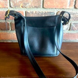Vintage coach Legacy slim crossbody bag in black leather